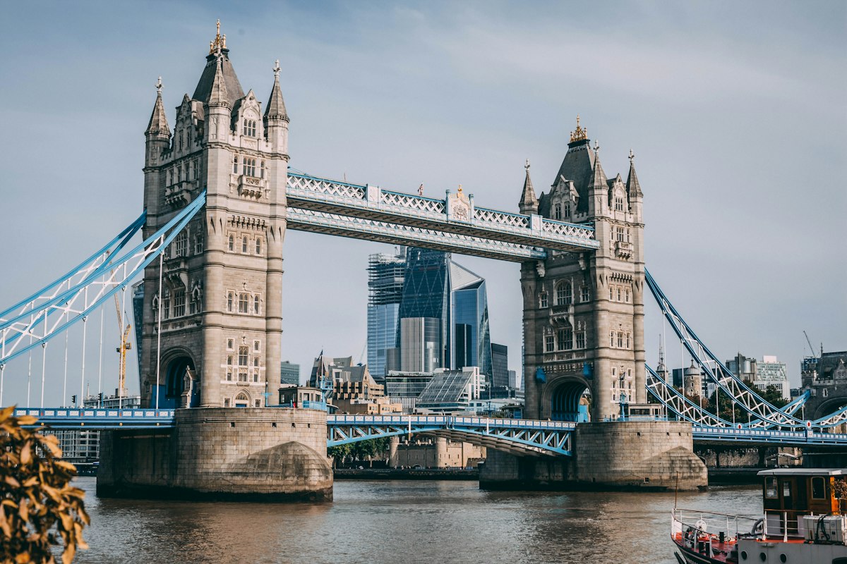 Tower Bridge and the London skyline